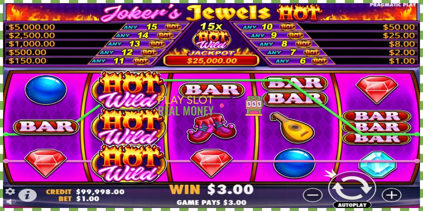 Слот Jokers Jewels Hot на реальные деньги, картинка - 2