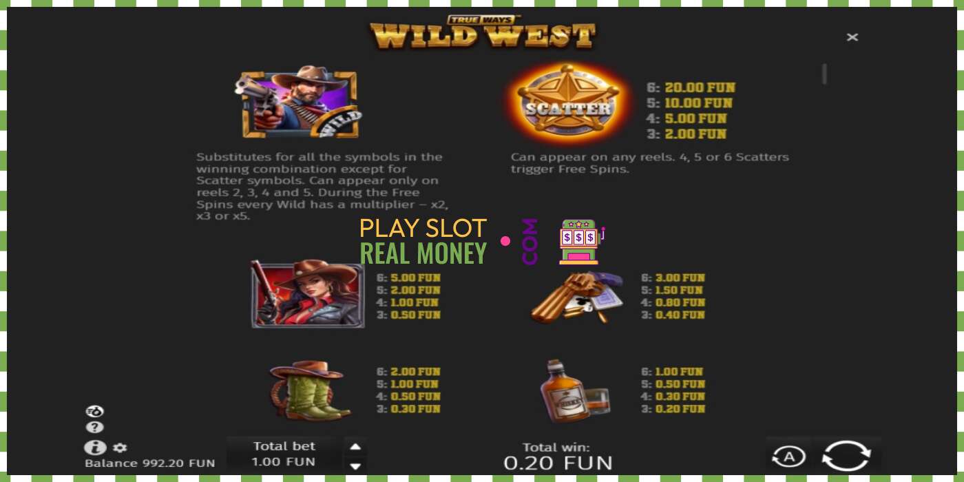 Слот Wild West Trueways на реальные деньги, картинка - 4