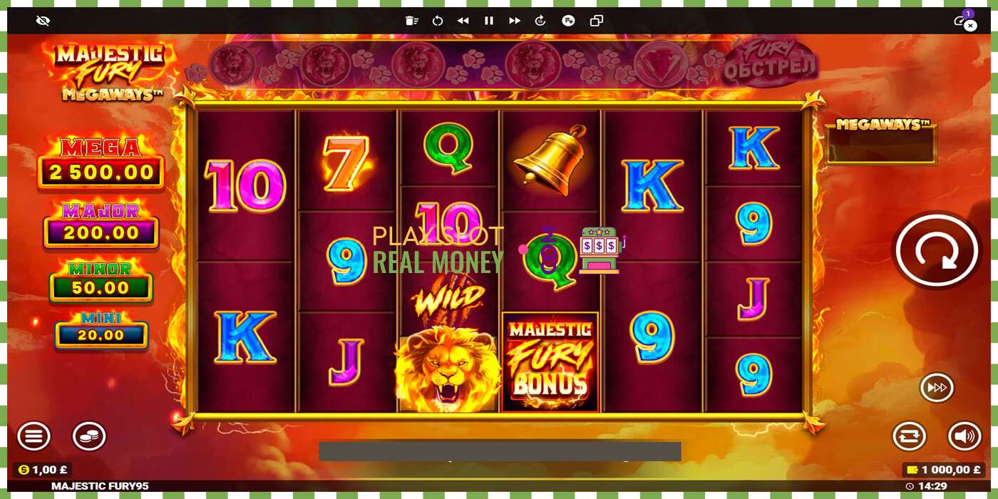 Slot Majestic Fury Megaways za skutečné peníze, obrázek - 1