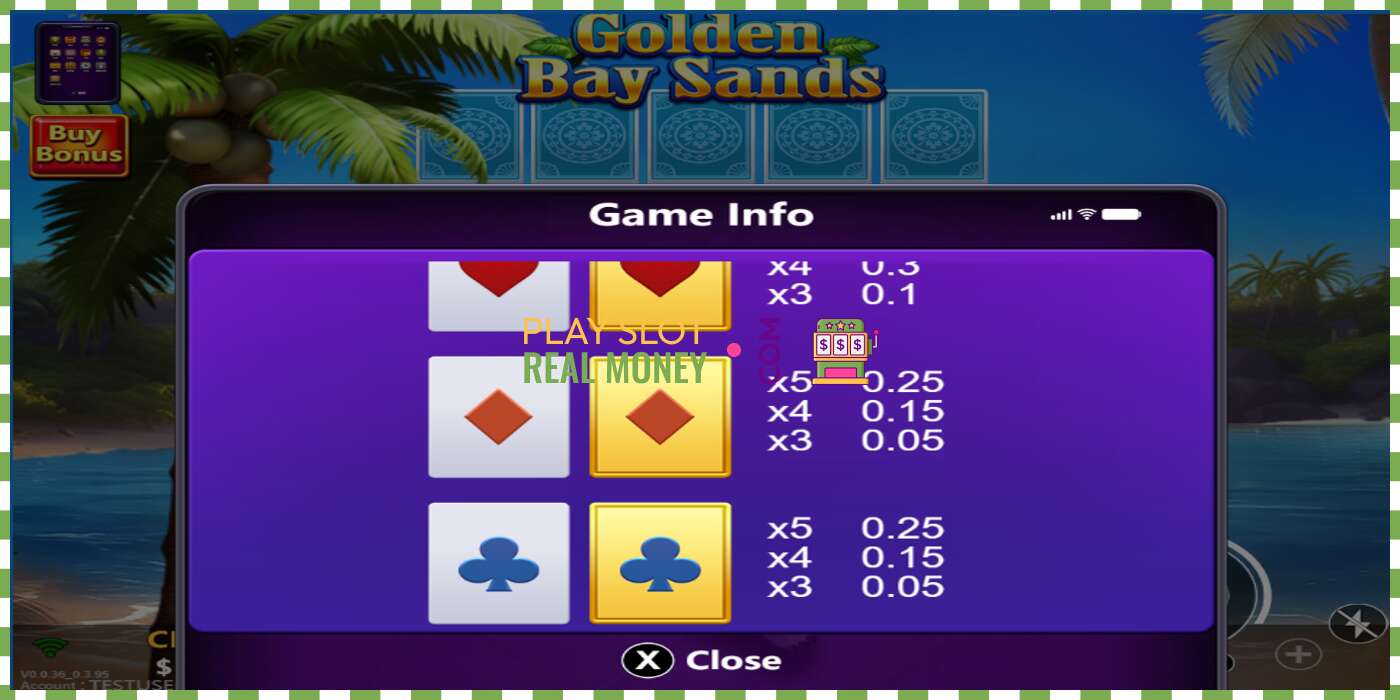 חָרִיץ Golden Bay Sands עבור כסף אמיתי, תמונה - 6