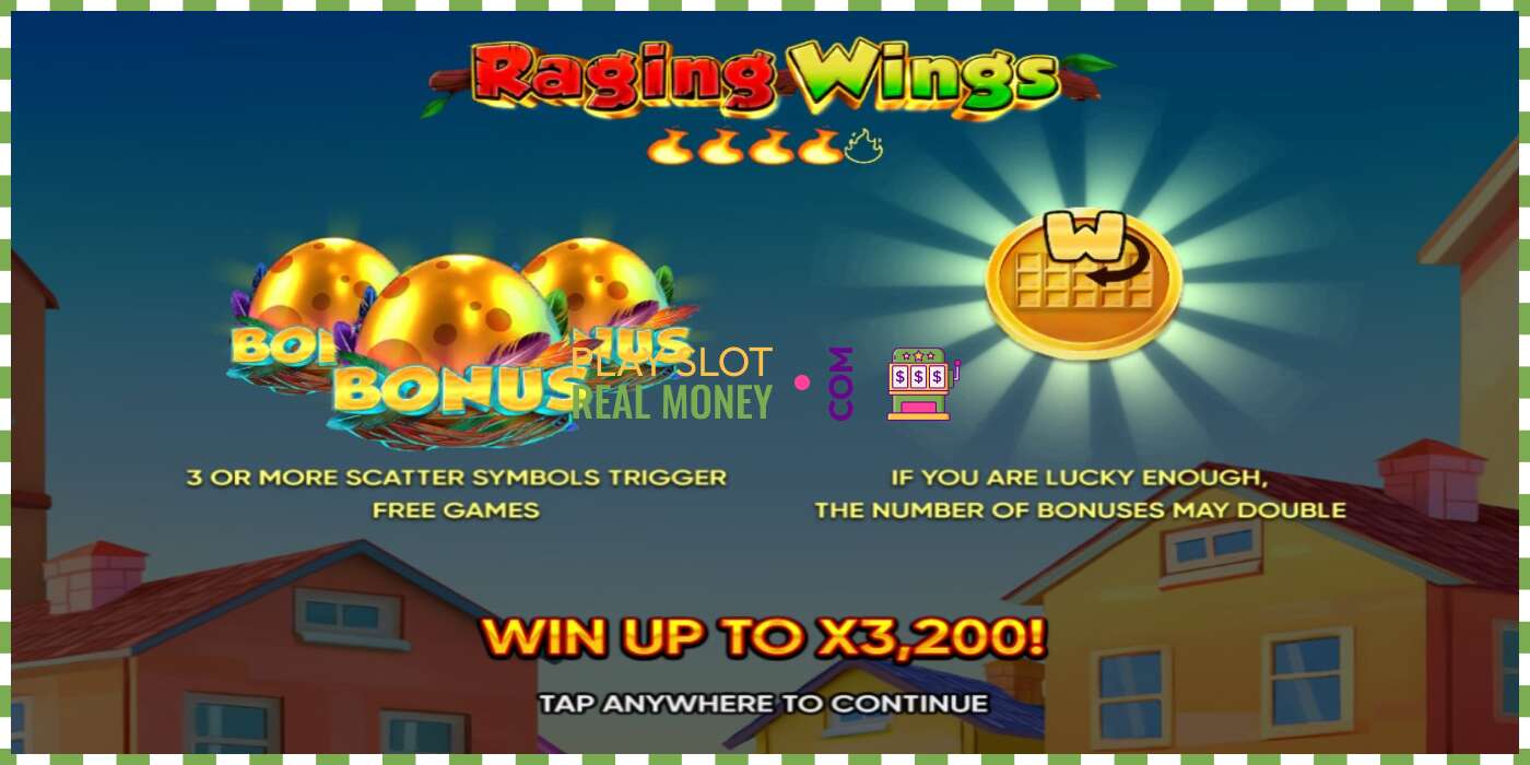 Slot Raging Wings za skutečné peníze, obrázek - 1