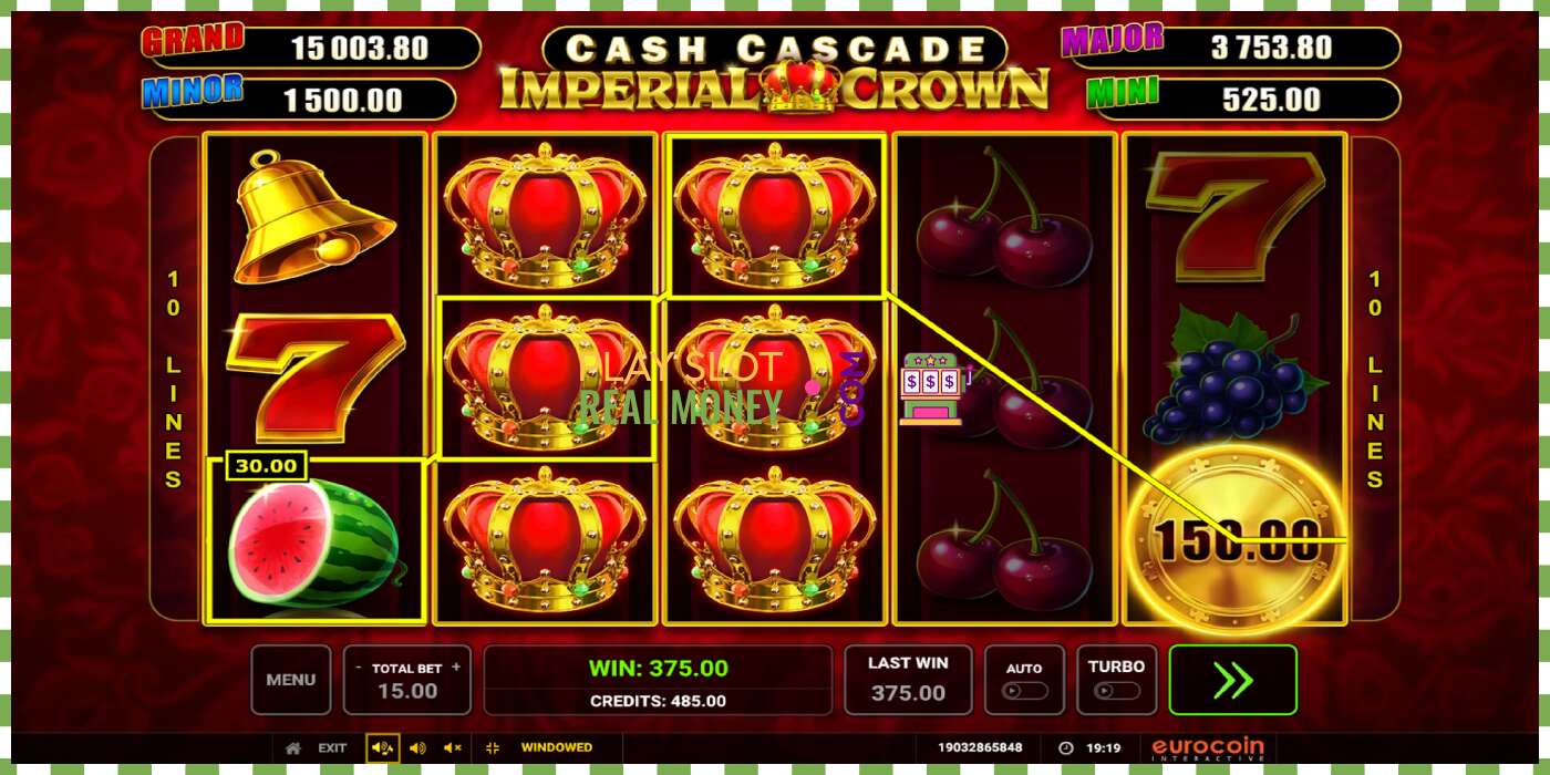 スロット Cash Cascade Imperial Crown リアルマネーの場合、画像 - 2