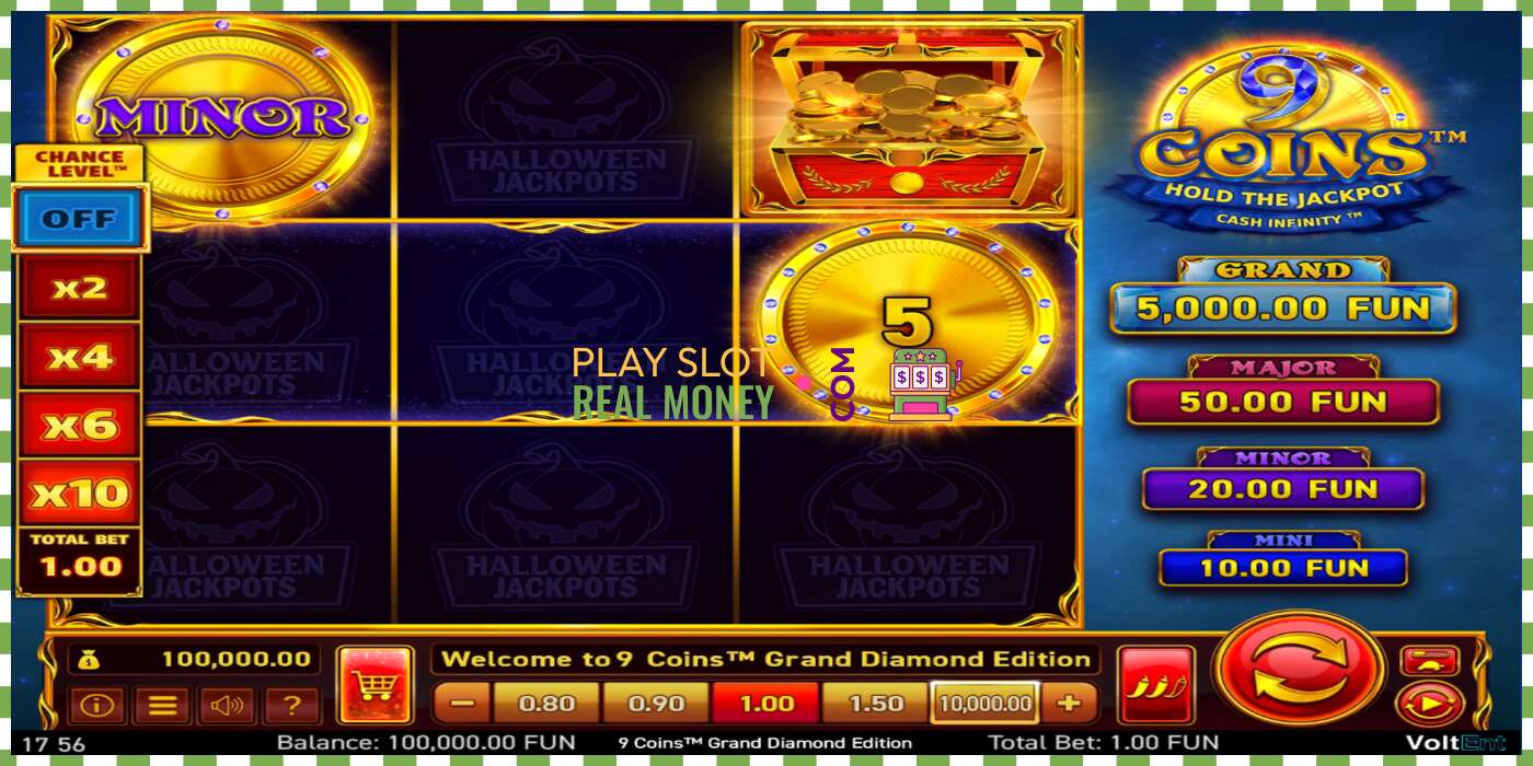 Slot 9 Coins Grand Diamond Edition Halloween Jackpots für echtes geld, bild - 2