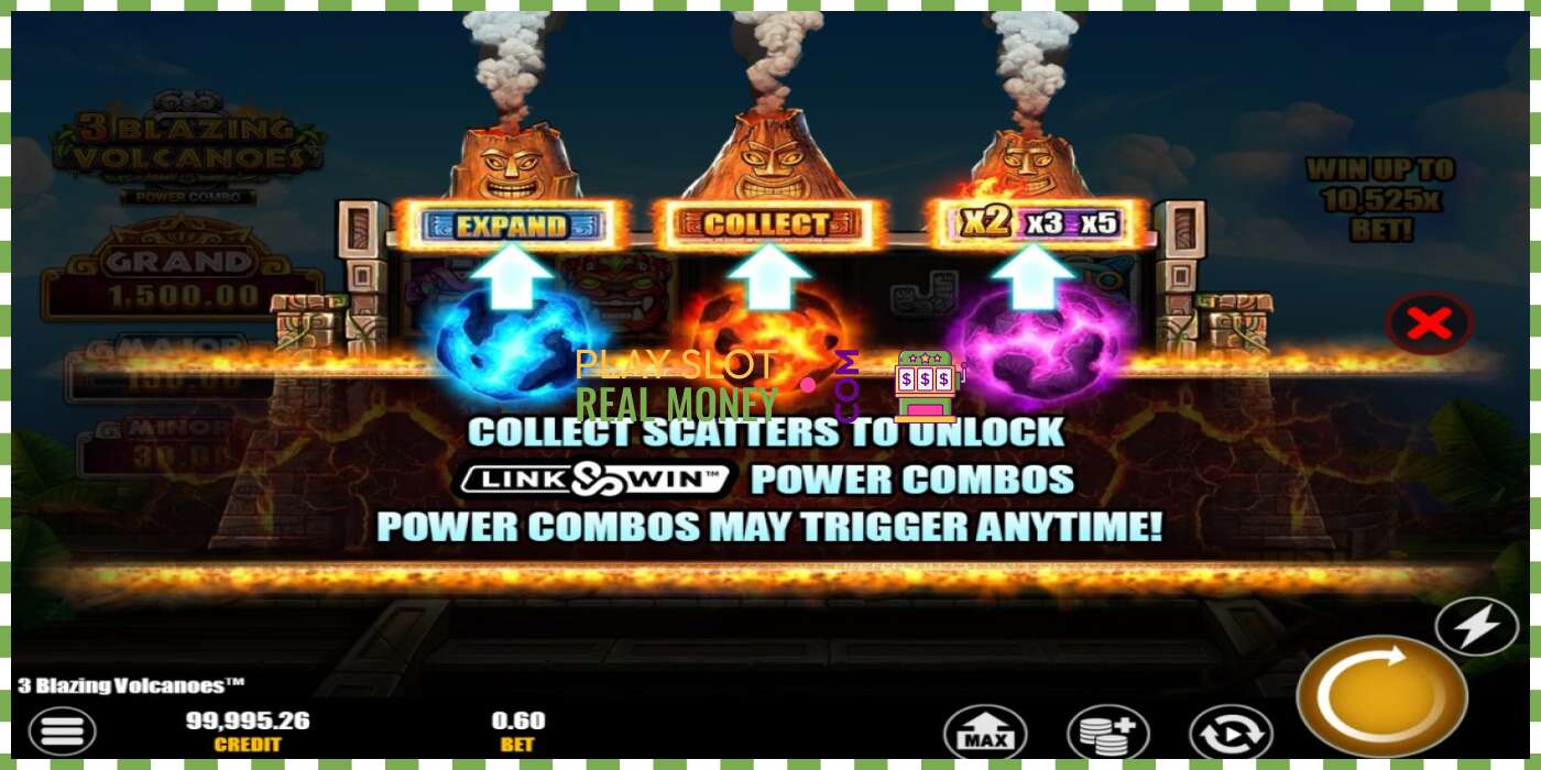 Slot 3 Blazing Volcanoes Power Combo za skutečné peníze, obrázek - 4