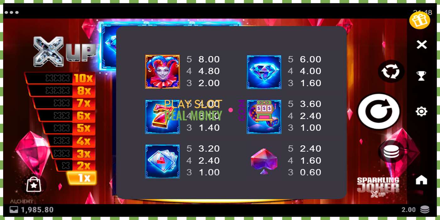 Slot Sparkling Joker X UP za skutečné peníze, obrázek - 6