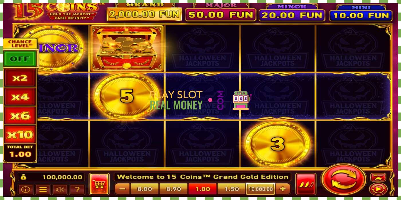 Слот 15 Coins Grand Gold Edition Halloween Jackpot на реальные деньги, картинка - 1