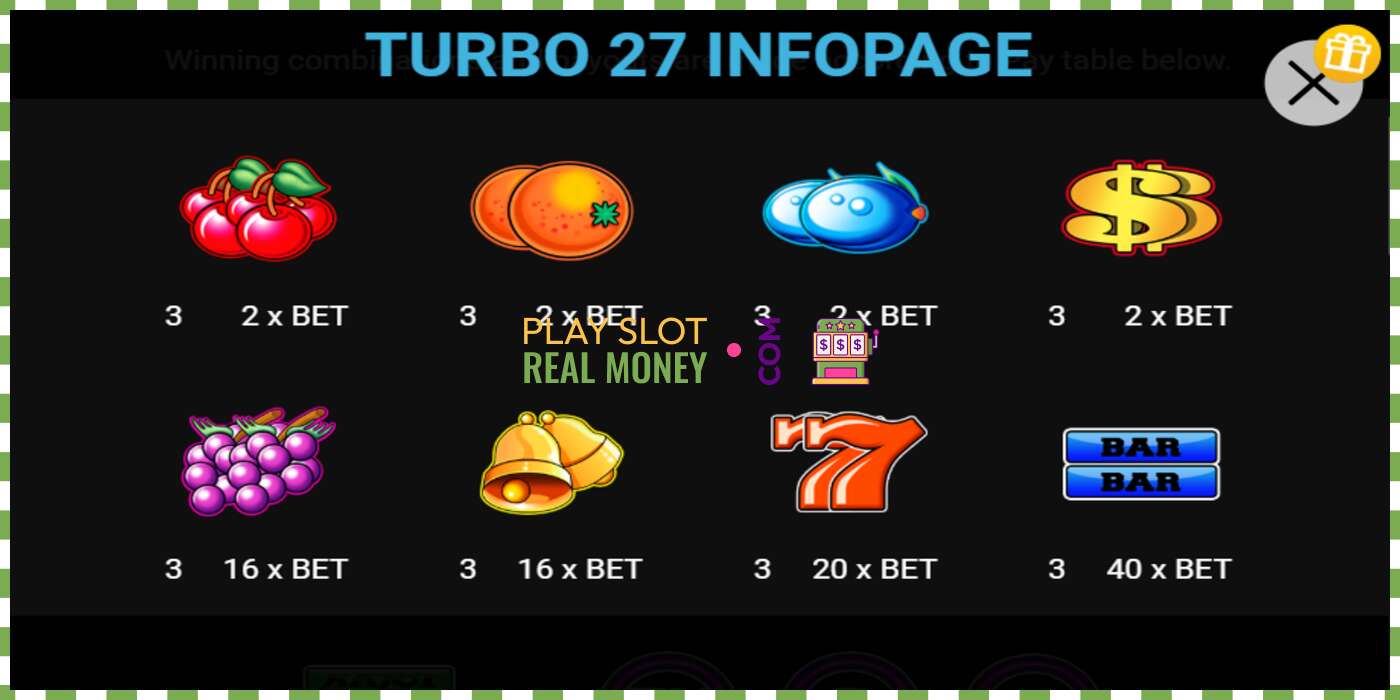 Slot Turbo 27 für echtes geld, bild - 2