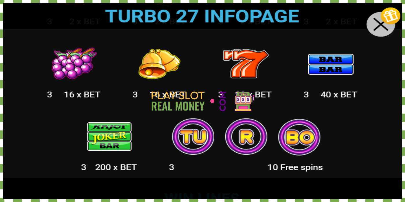 Slot Turbo 27 für echtes geld, bild - 3