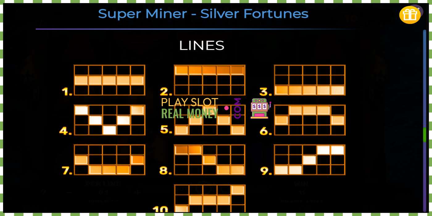 Reža Super Miner Silver Fortunes za pravi denar, slika - 7