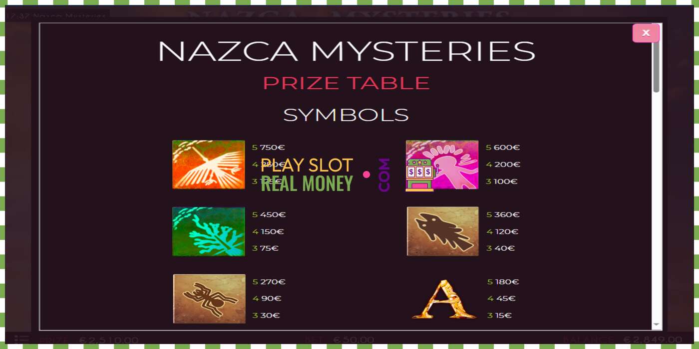 Slot Nazca Mysteries za skutečné peníze, obrázek - 5