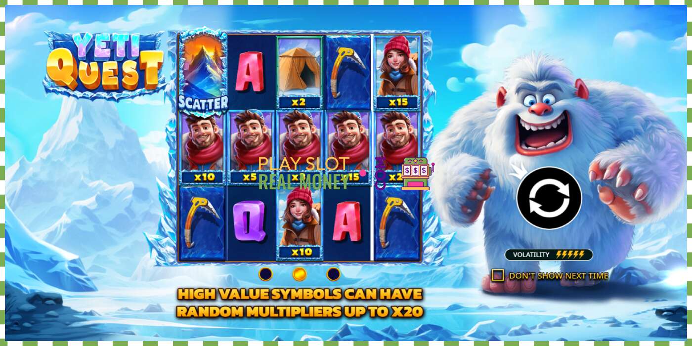 Slot Yeti Quest haqiqiy pul uchun, rasm - 1