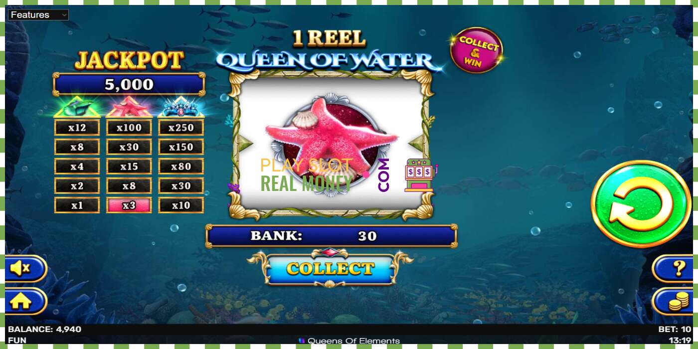 Spor 1 Reel Queen of Water for ekte penger, bilde - 3