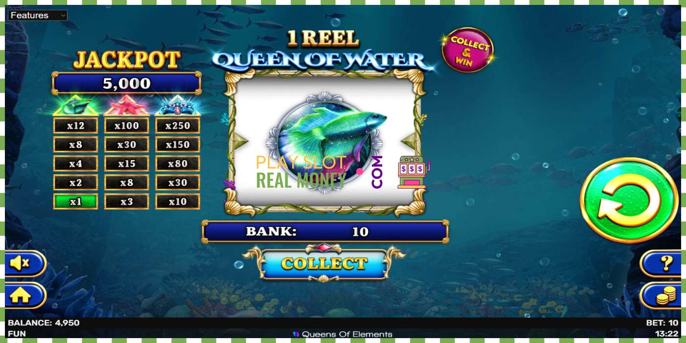 Spor 1 Reel Queen of Water for ekte penger, bilde - 4