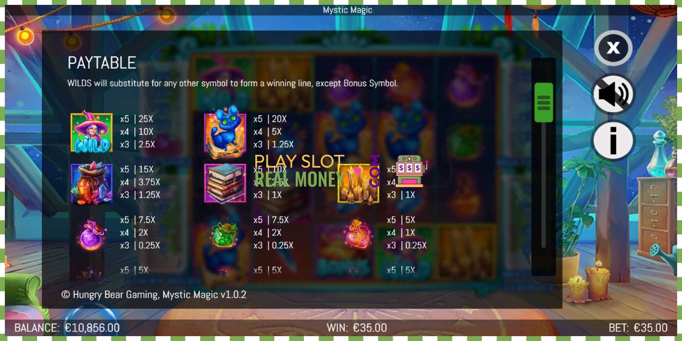 Slot Mystic Magic haqiqiy pul uchun, rasm - 5