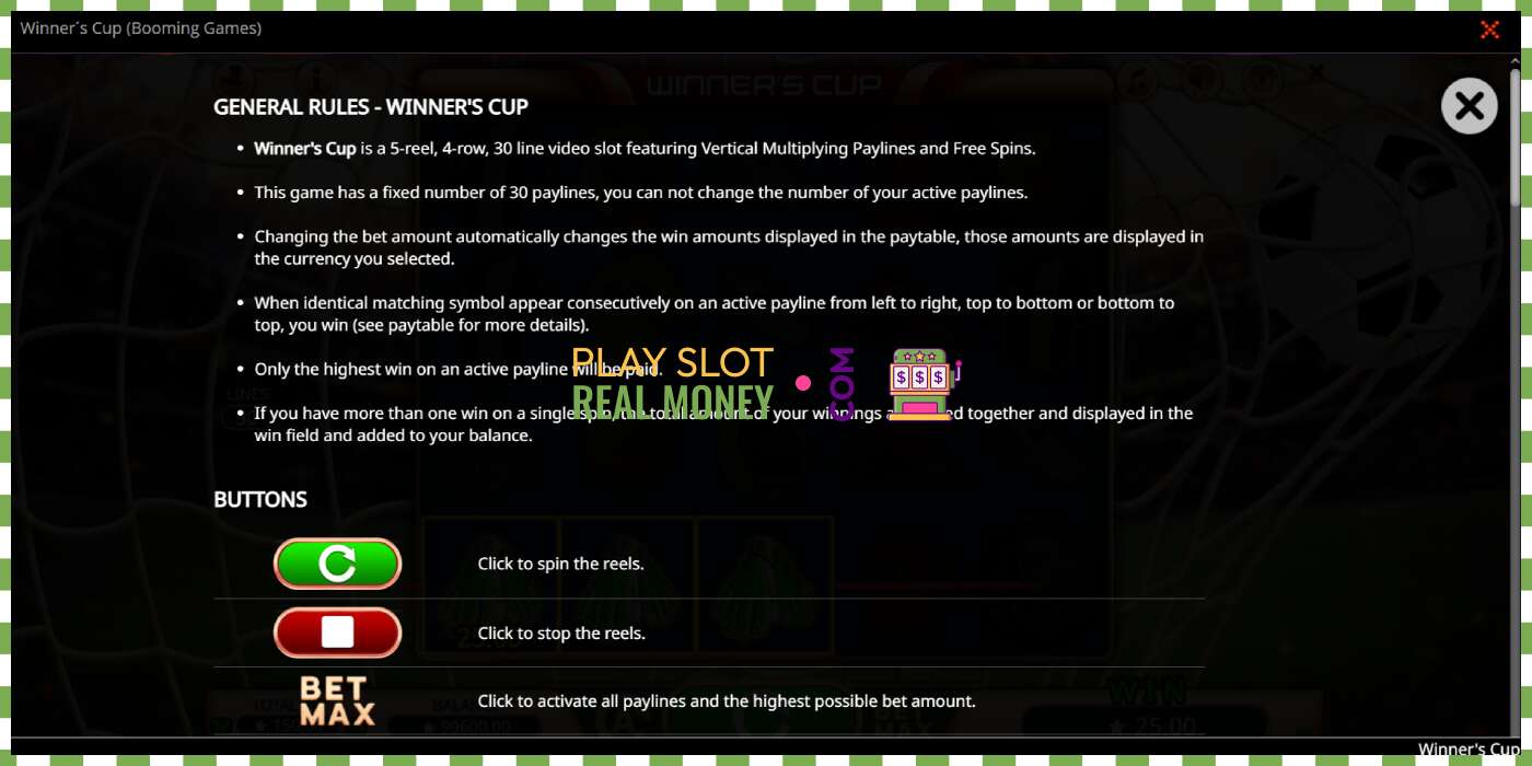 Slot Winner´s Cup pe bani reali, poza - 7