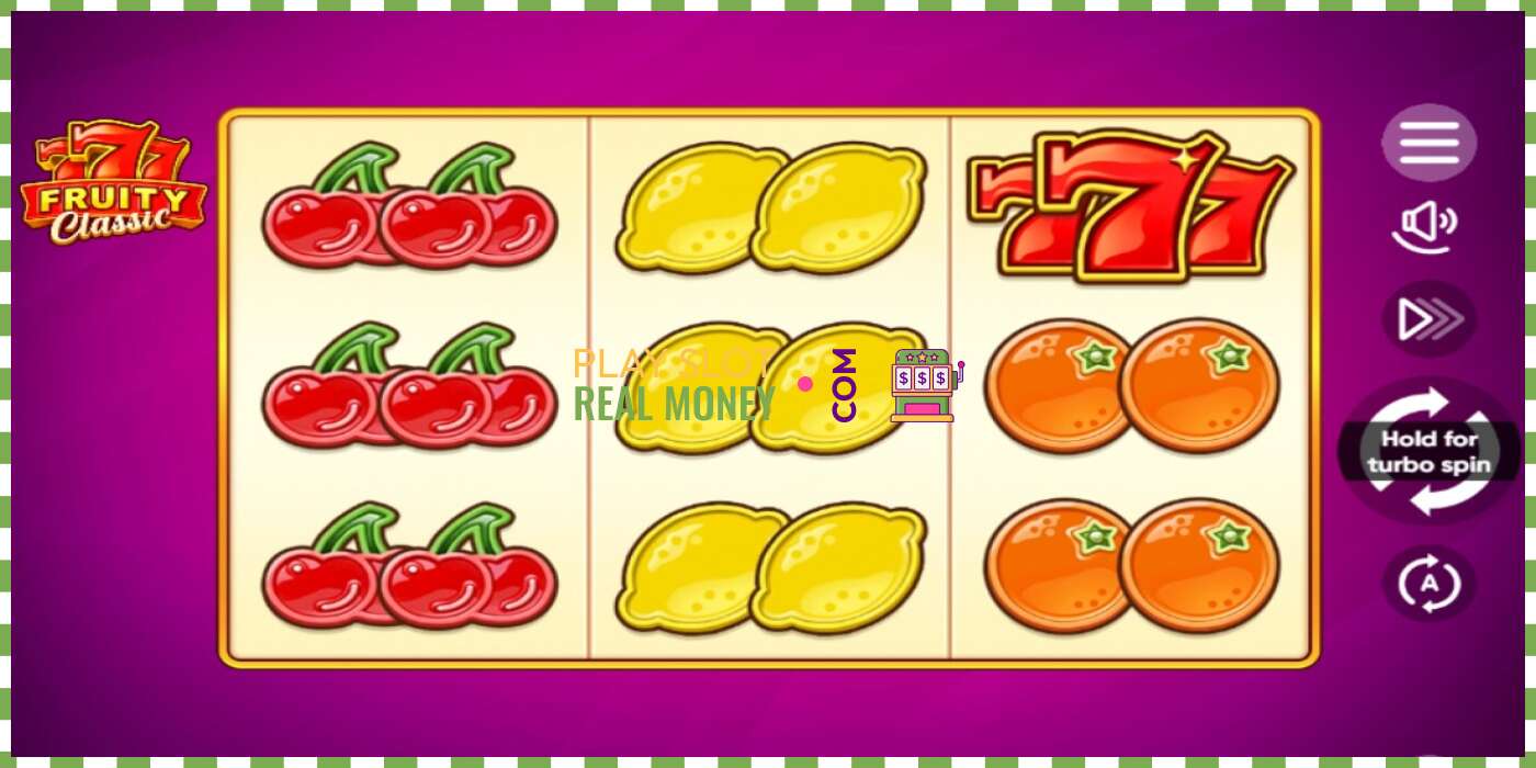 Slot 777 Fruity Classic oikealla rahalla, kuva - 1