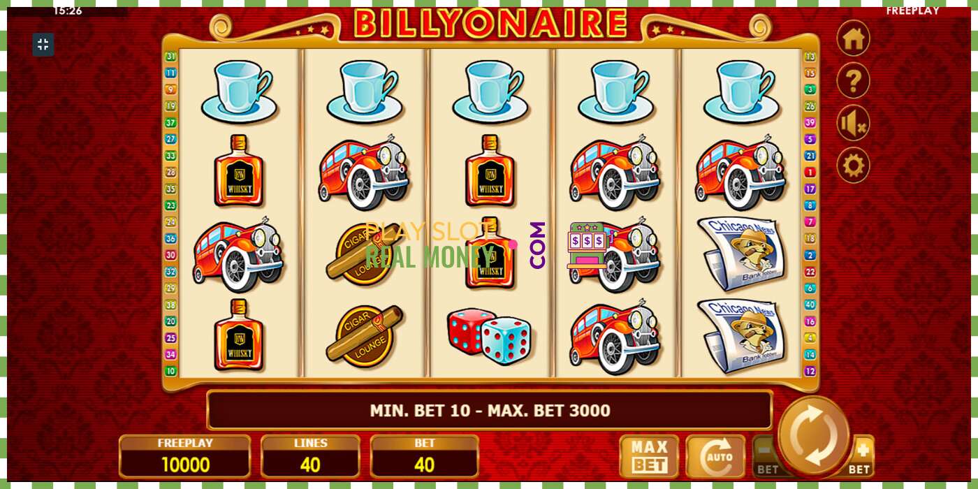 Slot Billyonaire por dinheiro real, foto - 3