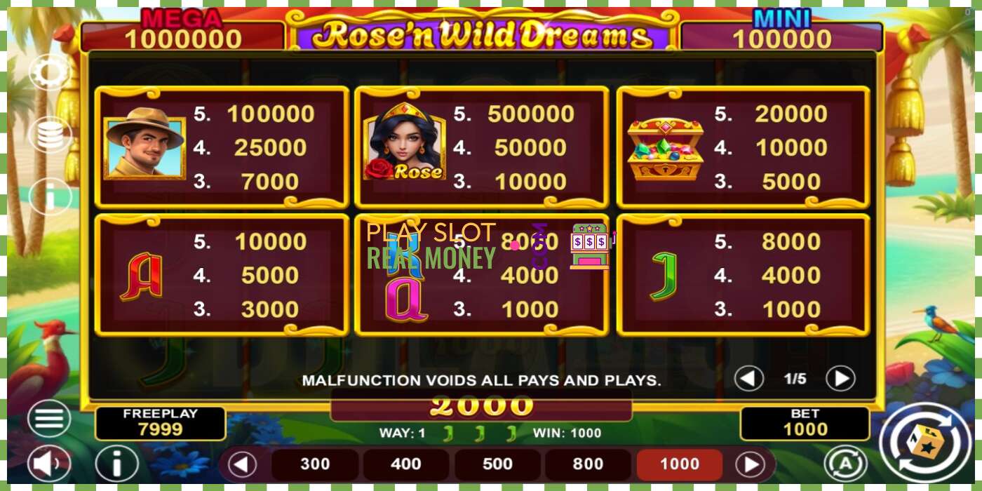 Reža Rose’n Wild Dreams Hold & Win za pravi denar, slika - 4