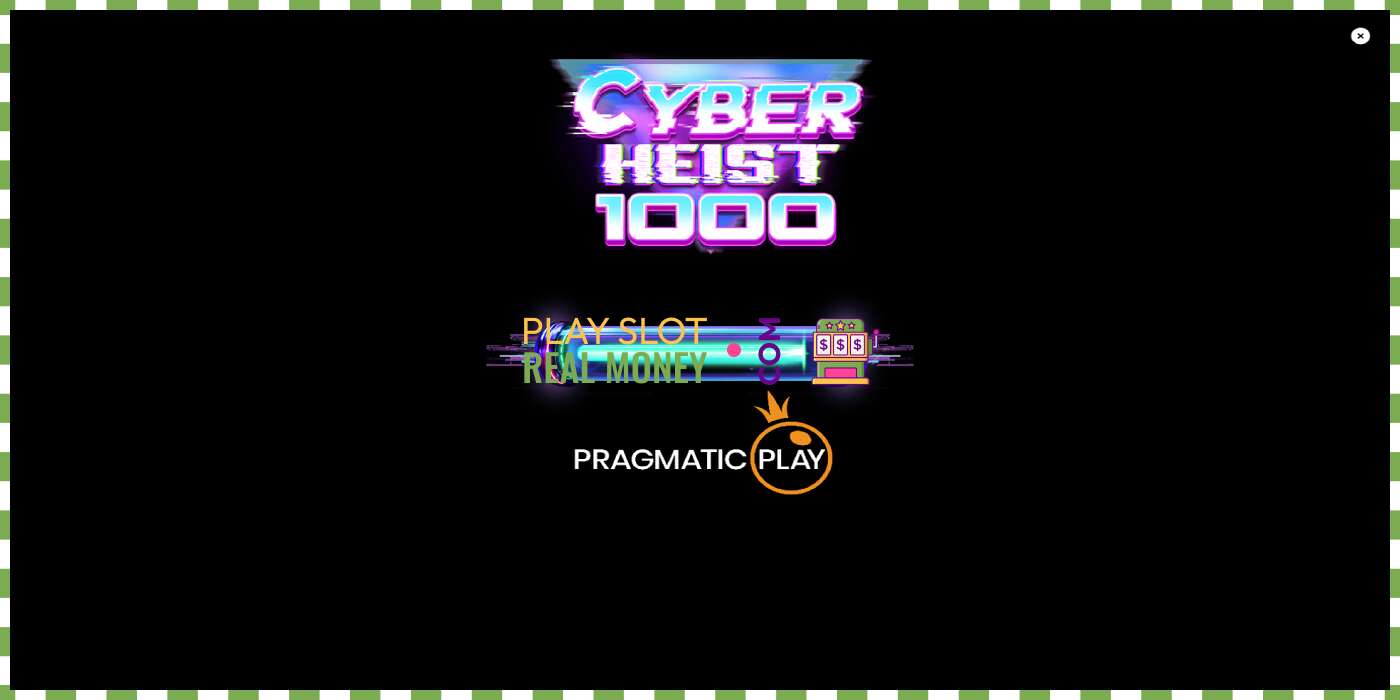 Слот Cyber Heist 1000 на реальные деньги, картинка - 1