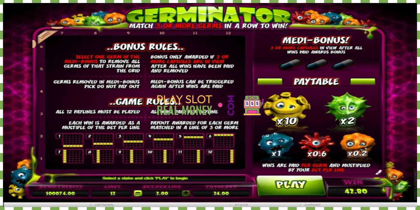 Slot Germinator for real money, picture - 2