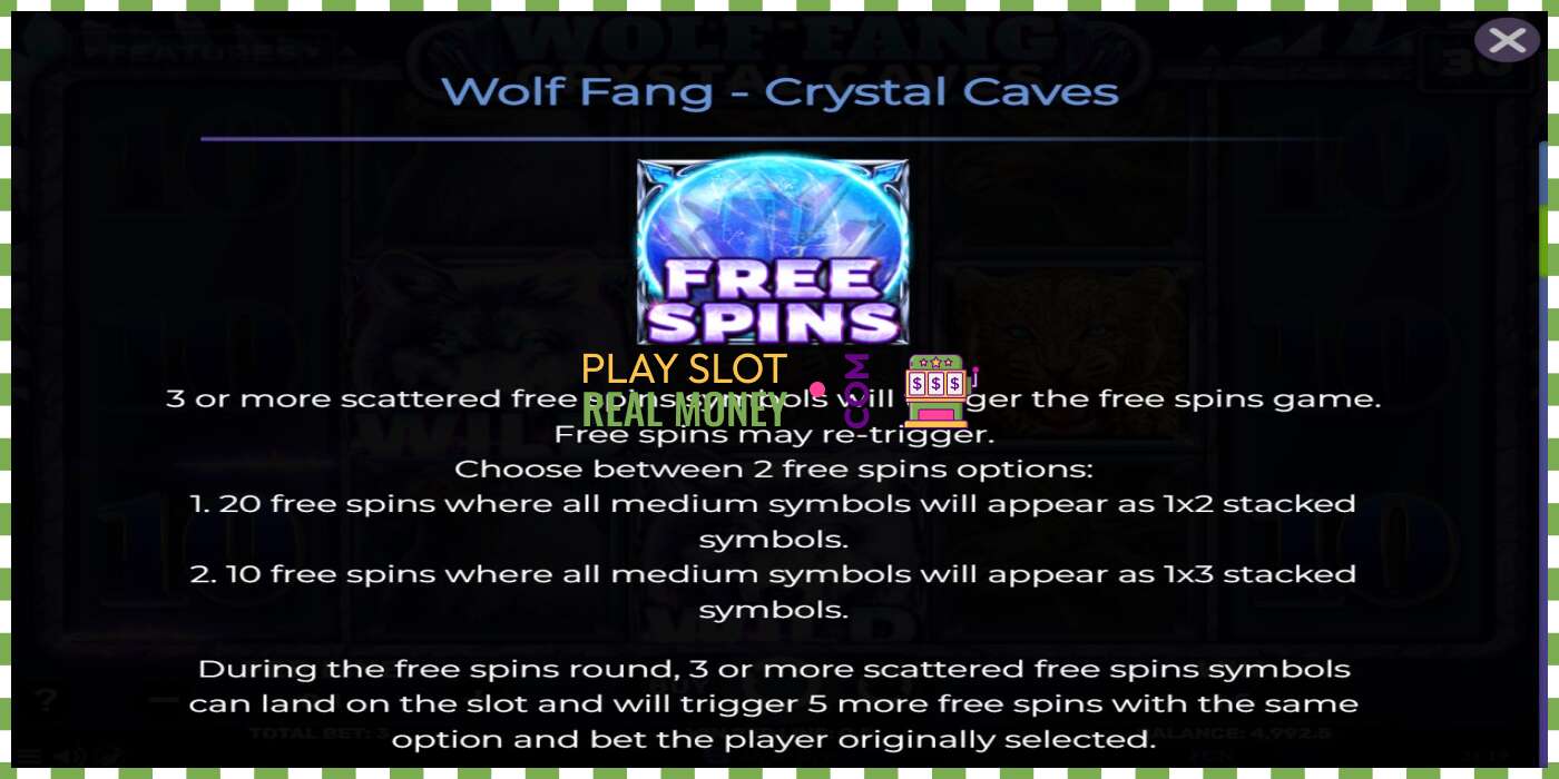 Слот Wolf Fang - Crystal Caves на реальные деньги, картинка - 5