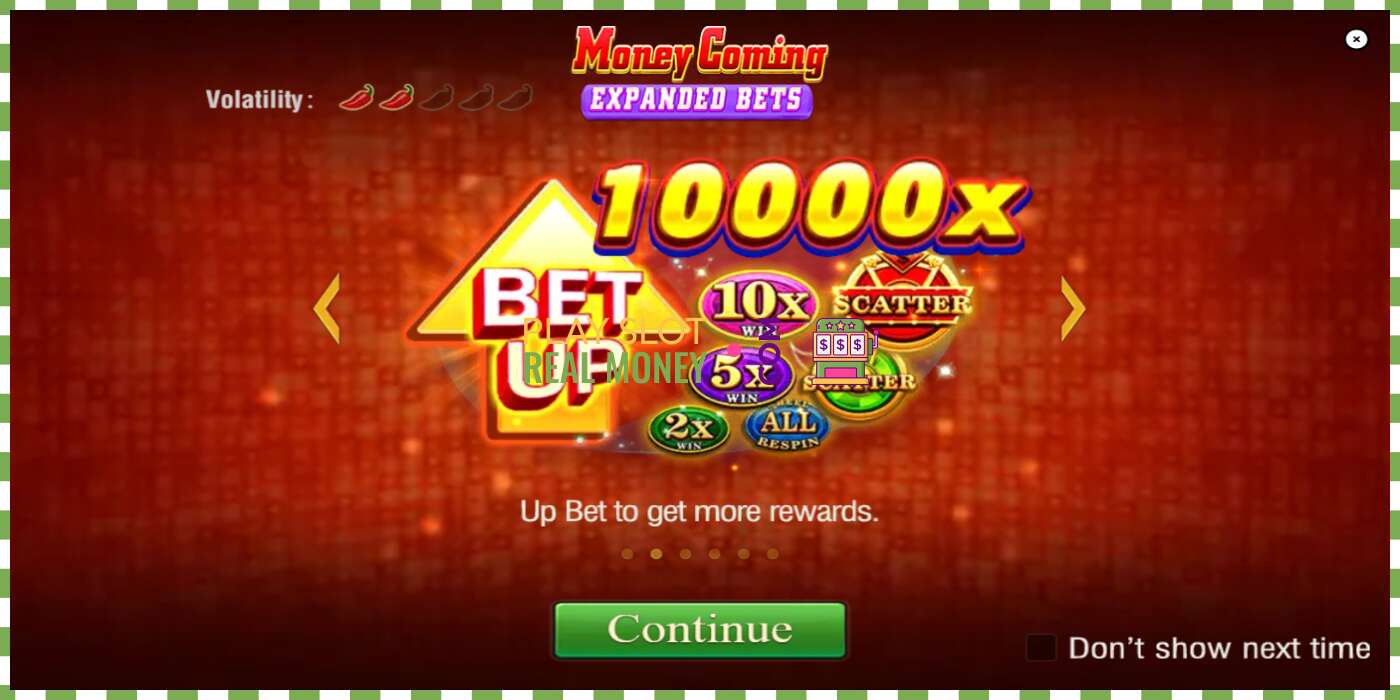 Celah Money Coming 2 – Expanded Bets untuk uang sungguhan, gambar - 1