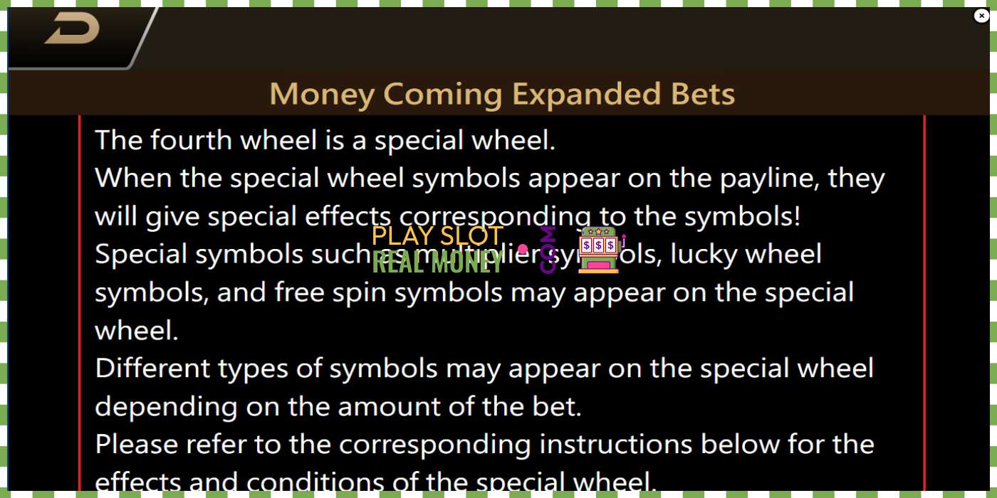 Celah Money Coming 2 – Expanded Bets untuk uang sungguhan, gambar - 5