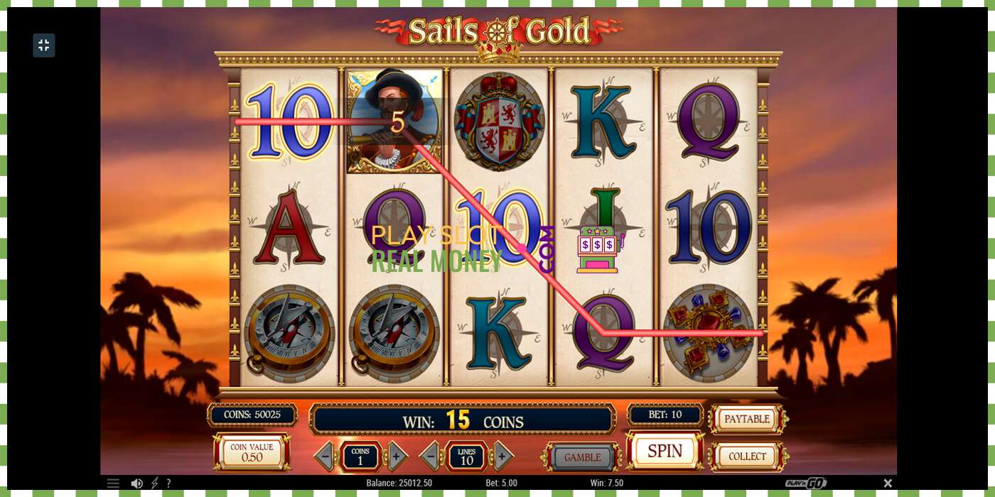 Слот Sails of Gold на реальные деньги, картинка - 5