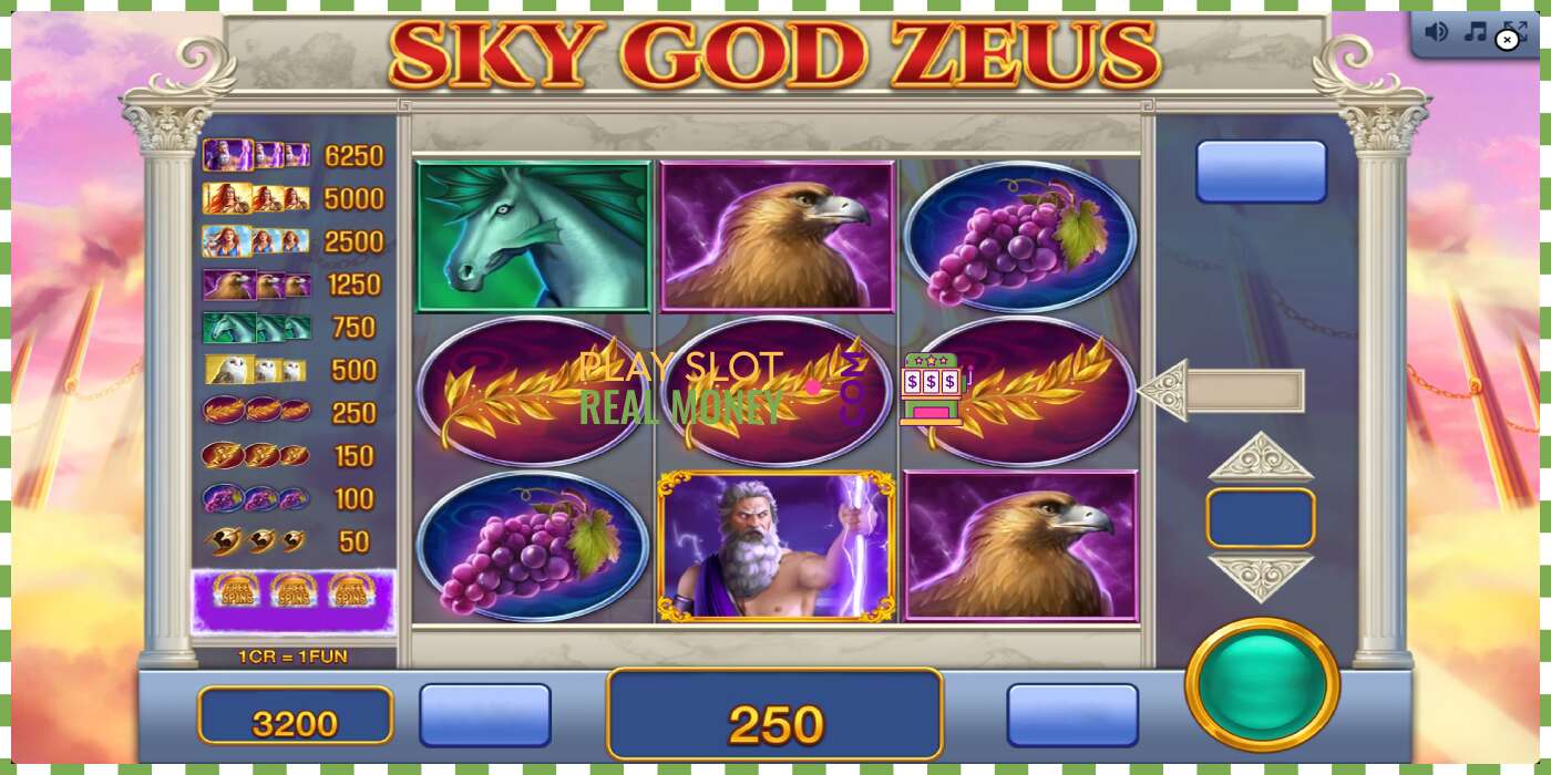 Слот Sky God Zeus 3x3 на реальные деньги, картинка - 3