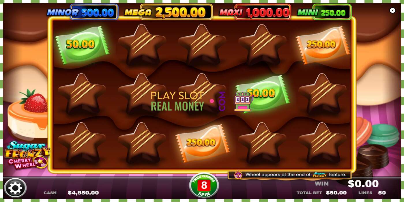 Sleuf Sugar Frenzy Cherry Wheel voor echt geld, foto - 3