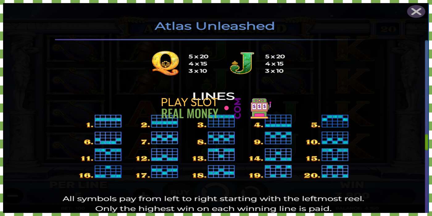 Ranura Atlas Unleashed per diners reals, imatge - 7