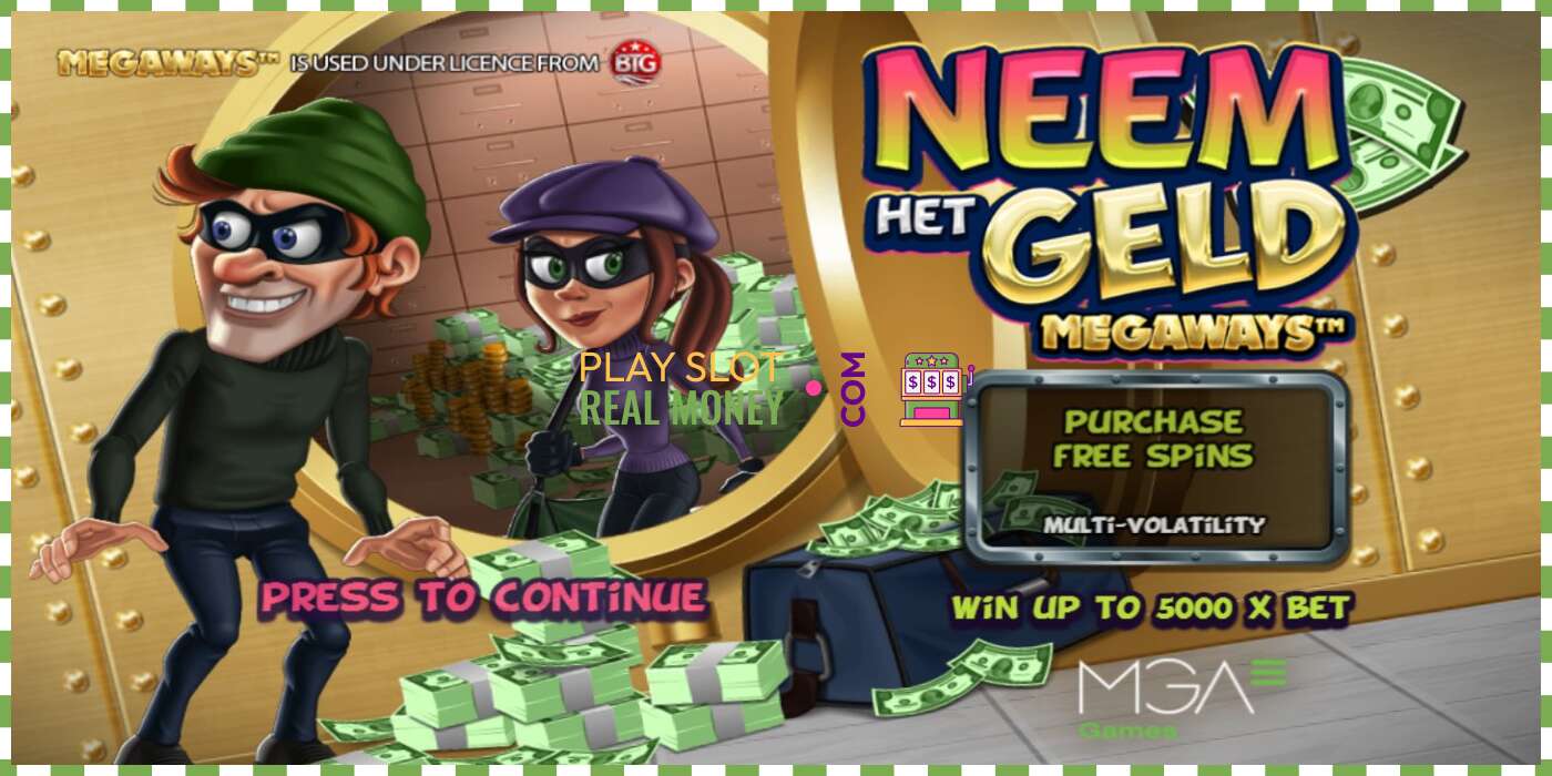 Slot Neem het Geld Megaways for rigtige penge, billede - 1