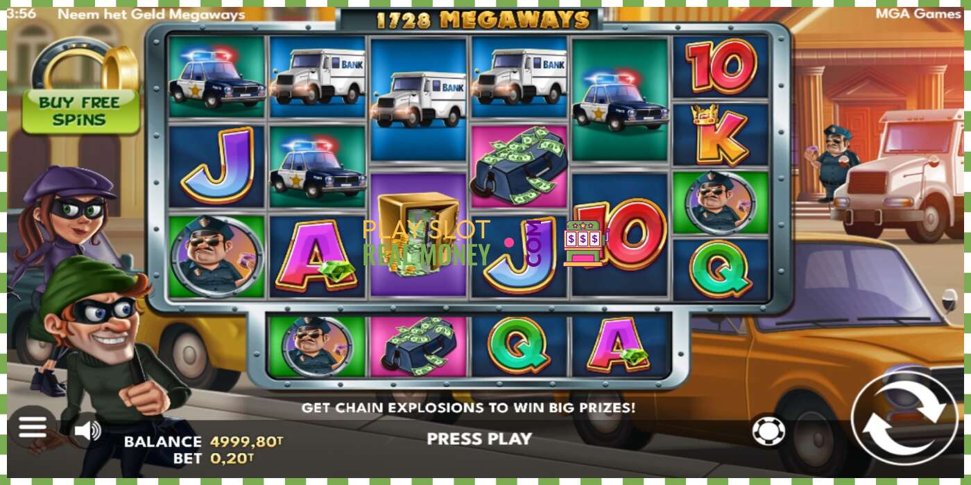 Slot Neem het Geld Megaways for rigtige penge, billede - 2