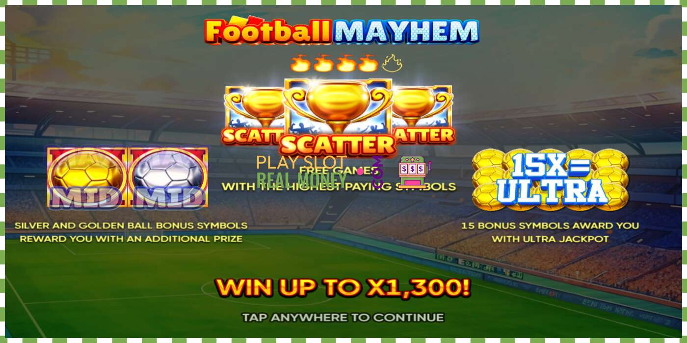 အထိုင် Football Mayhem တကယ့်ပိုက်ဆံအတွက်၊ ပုံ - 1