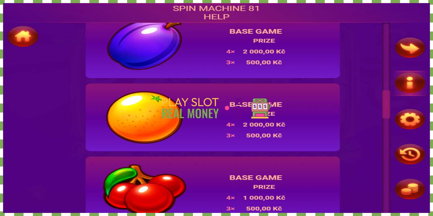 Slot Spin Machine 81 for rigtige penge, billede - 5