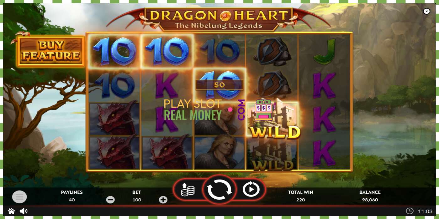 Slot Dragon Heart чыныгы акча үчүн, сүрөт - 4