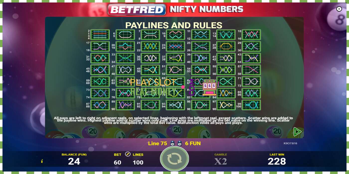 Lizdas Betfred Nifty Numbers už tikrus pinigus, nuotrauka - 7