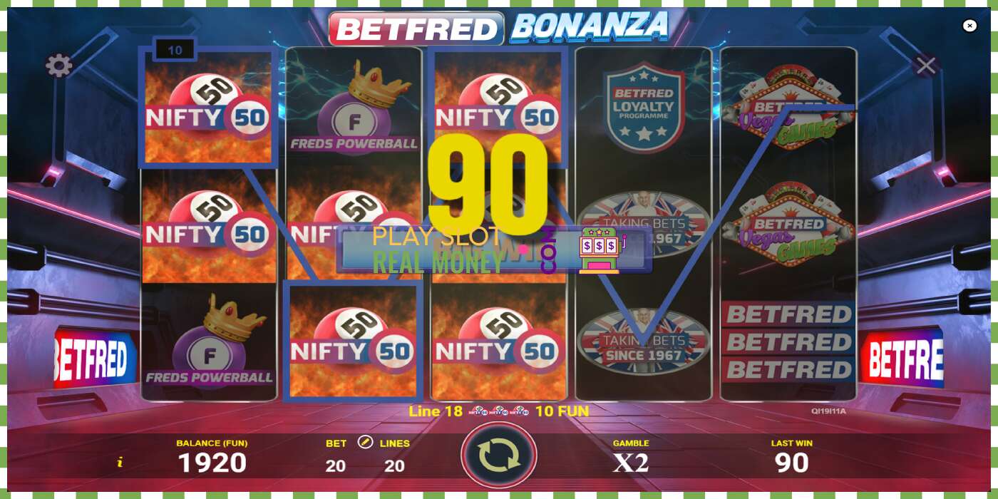 Lizdas Betfred Bonanza už tikrus pinigus, nuotrauka - 2