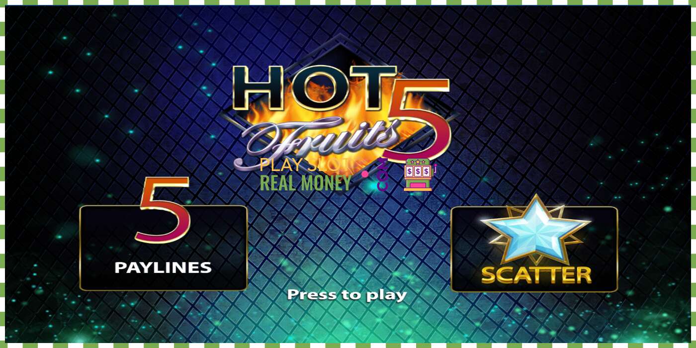 Slot Hot Fruits 5 haqiqiy pul uchun, rasm - 1