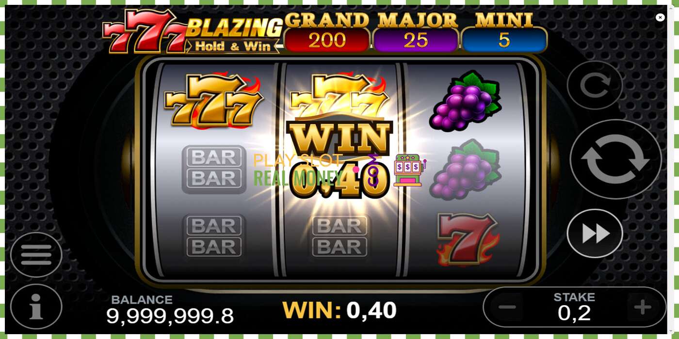 Slot 777 Blazing Hold & Win for real money, picture - 3