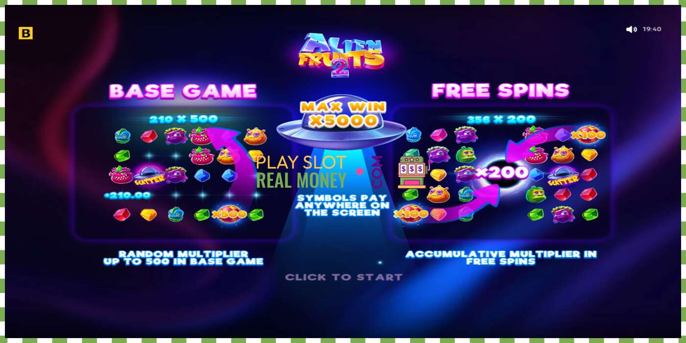 Slot Alien Fruits 2 untuk wang sebenar, gambar - 1