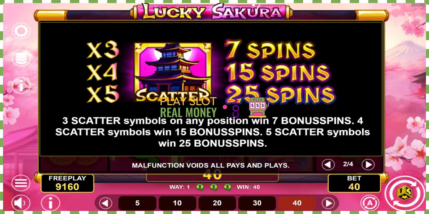 חָרִיץ Lucky Sakura Win Spins עבור כסף אמיתי, תמונה - 6