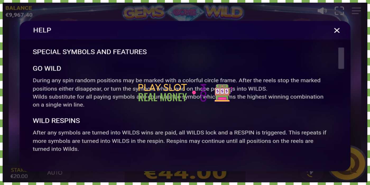 Слот Gems Gone Wild на реальные деньги, картинка - 6