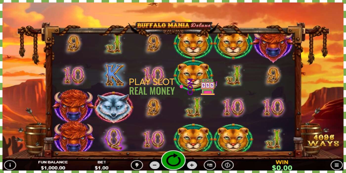 Slot Buffalo Mania Deluxe haqiqiy pul uchun, rasm - 1