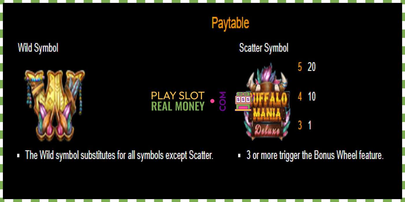 Slot Buffalo Mania Deluxe haqiqiy pul uchun, rasm - 5