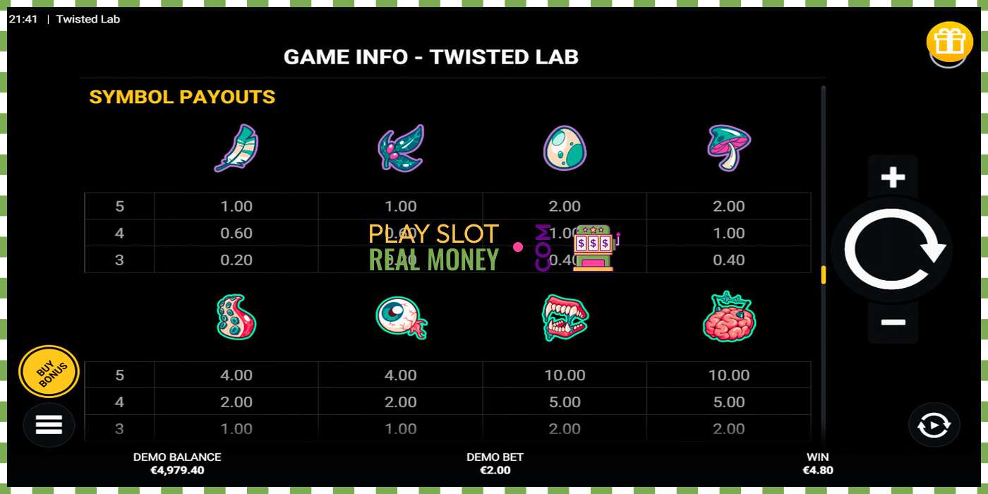 Slot Twisted Lab for rigtige penge, billede - 6