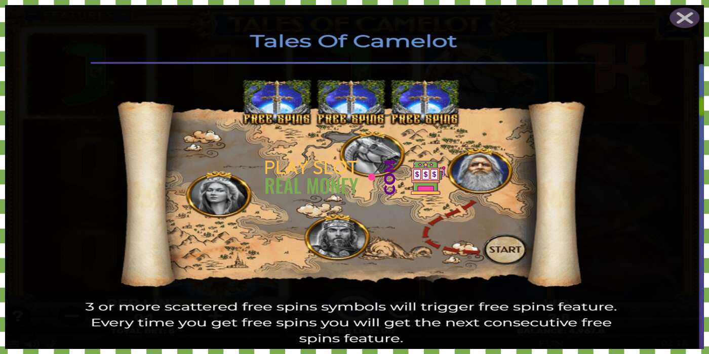 فتحة Tales of Camelot من أجل المال الحقيقي، الصورة - 4