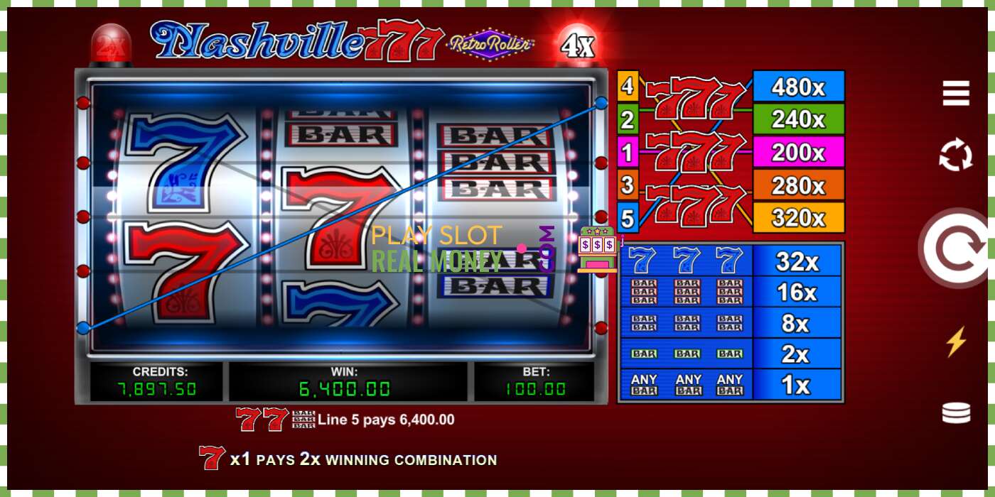 Slot Nashville 777 Retro Roller for real money, picture - 2