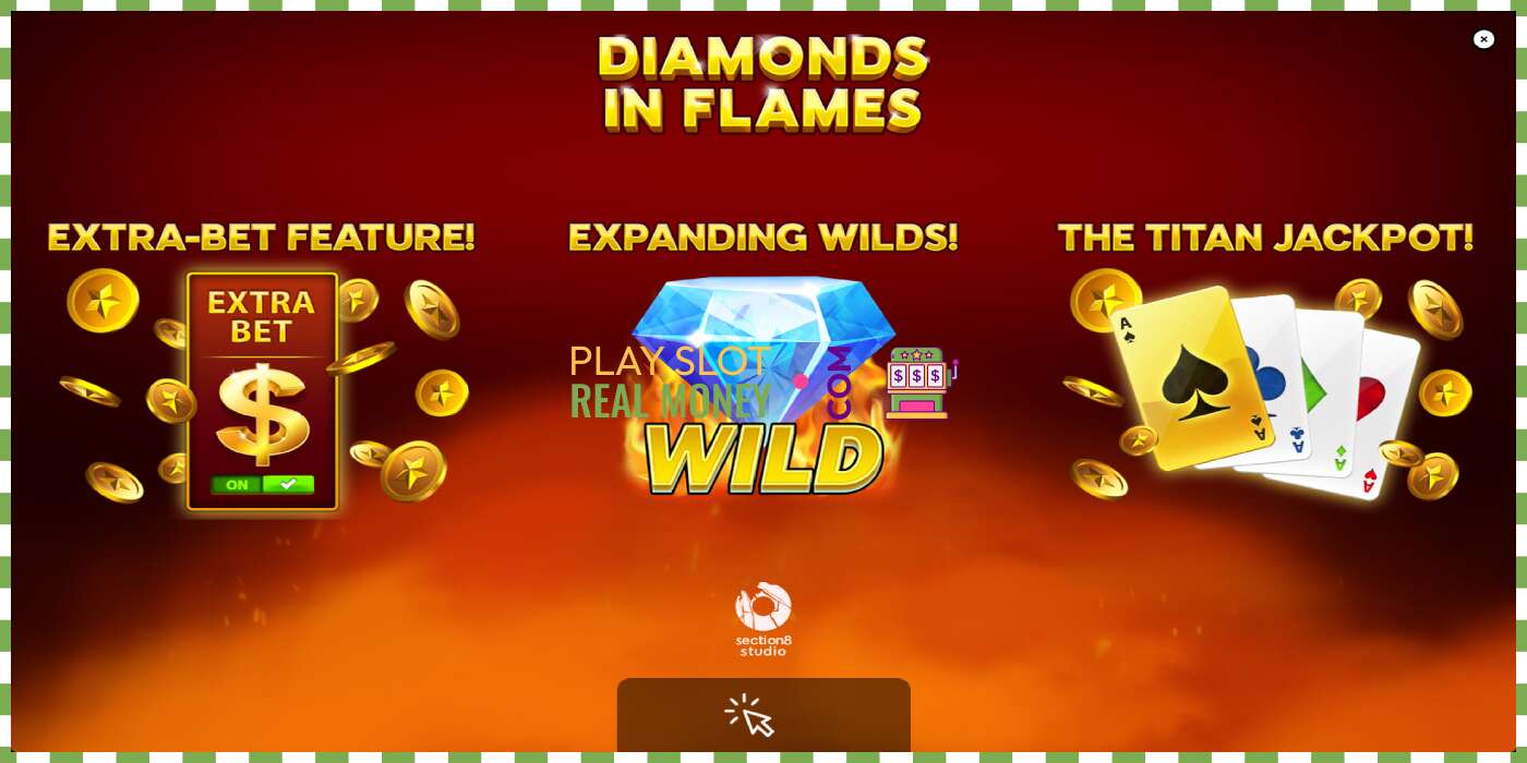 තව් Diamonds in Flames සැබෑ මුදල් සඳහා, පින්තූරය - 1