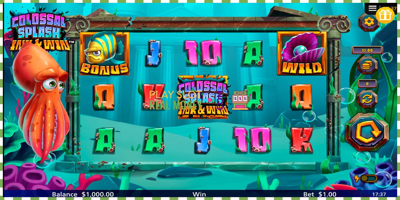 স্লট Colossal Splash Ink & Win প্রকৃত অর্থের জন্য, ছবি - 1